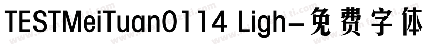TESTMeiTuan0114 Ligh字体转换